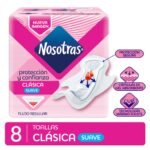 Nosotras Toallitas Clásicas Tela Gel C/A X8