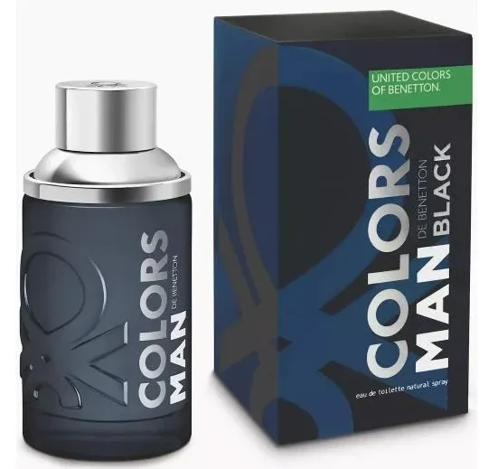 160756-800-auto Benetton Colors Black EDT X100 ML - Imagen de 1