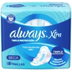 Always Toallita Femenina Triple Protección Día Seca X8 UN
