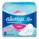 Always Toallita Femenina Triple Protección Suave X8 UN
