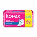 Kotex Toallitas Femeninas Extra Protección C/A X16 UN