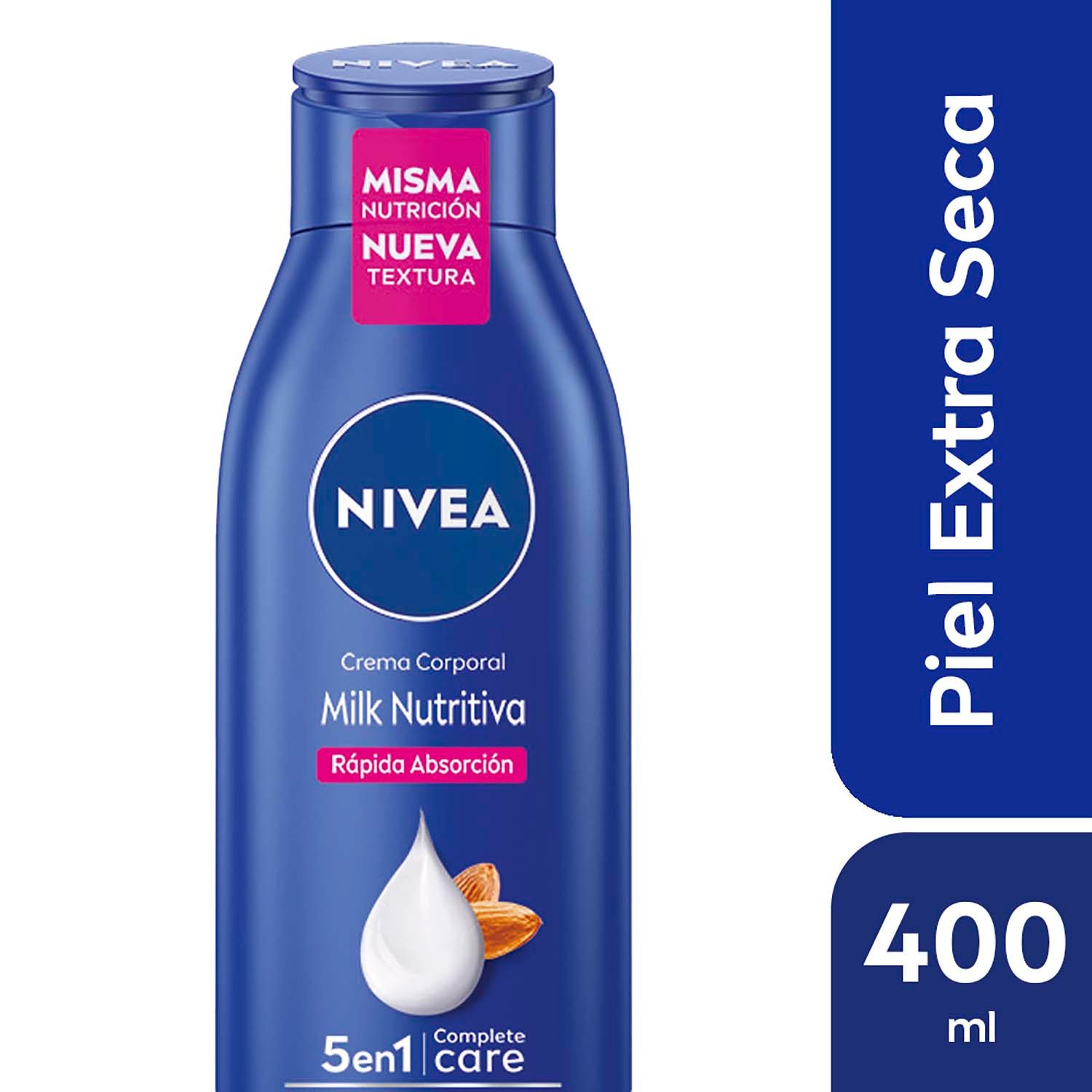 8009904 Nivea Crema Corporal Hidratante Milk Nutritiva X 400 ML - Imagen de 1