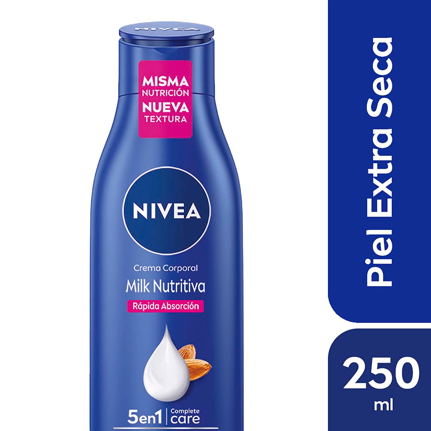8009905 Nivea Crema Corporal Hidratante Milk Nutritiva X 250 ML - Imagen de 1