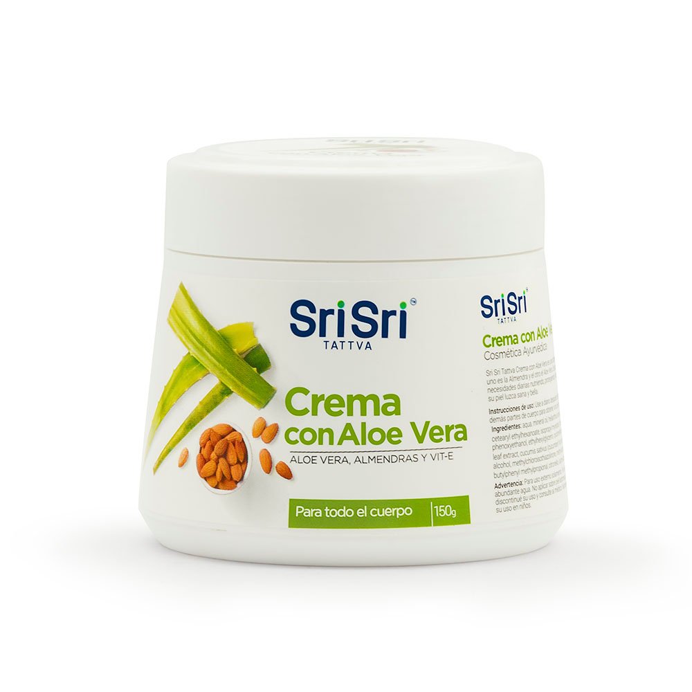 8110216 Sri Sri Crema Corporal Aloe Vera y Almendras X 150 G - Imagen de 1