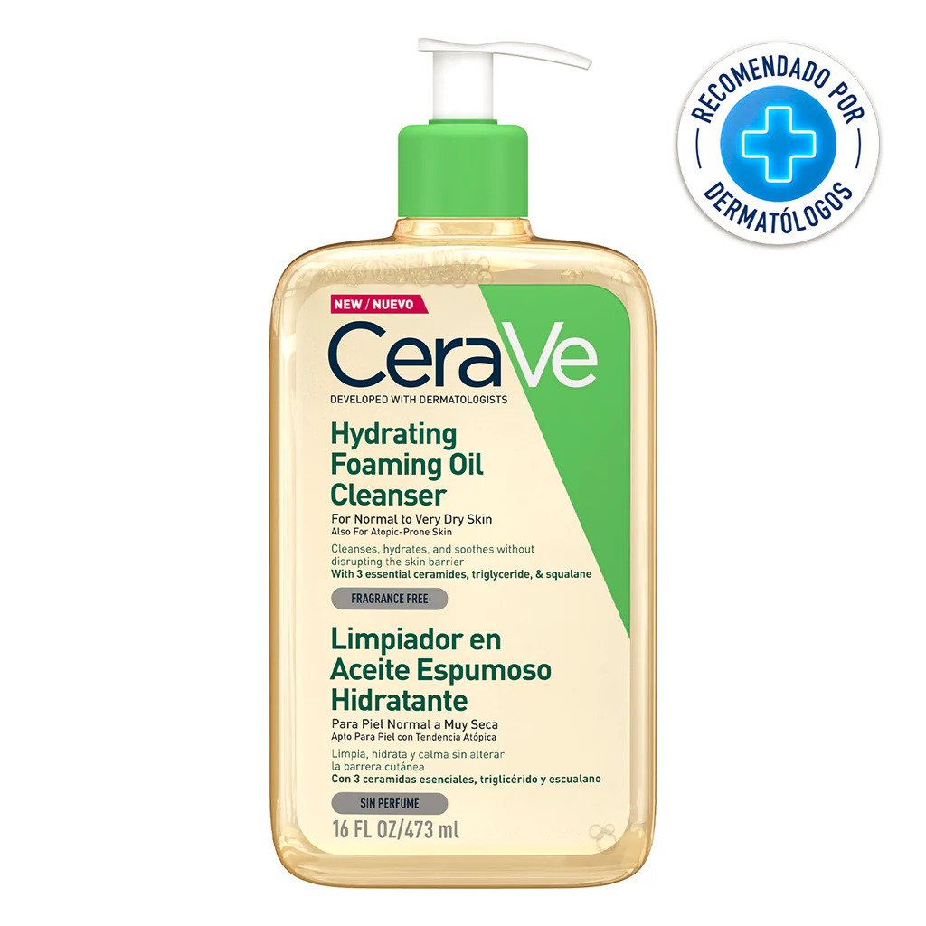 8135917 CeraVe Limpiador en Aceite Espumoso Hidratante X 473 ML - Imagen de 1