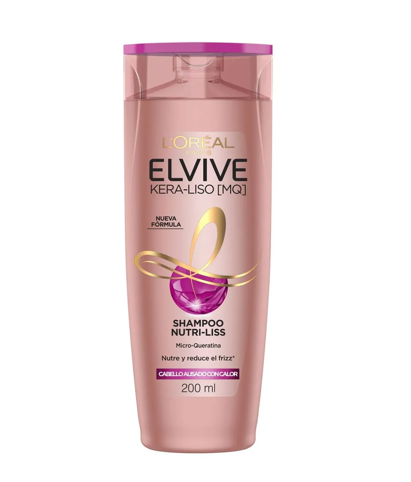 1212159-1600-1600 Elvive Shampoo Kera-Liso 230° 200 ML - Imagen de 1