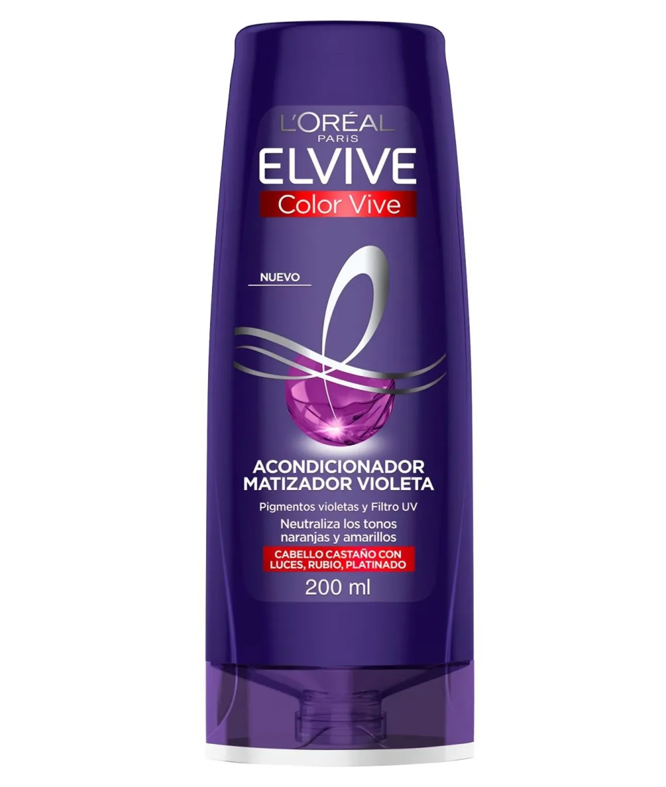 1225441-1600-1600 Elvive Acondicionador Matizador Violeta 200 ML - Imagen de 1