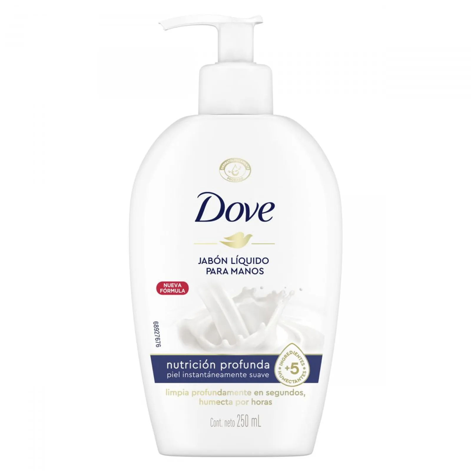 1333984-1600-1600 Dove Jabón Líquido P/manos Nutrición Profunda 250 ML - Imagen de 1