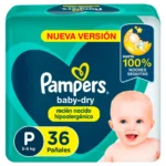Pañales Baby Dry Pañales T P X 36 UN