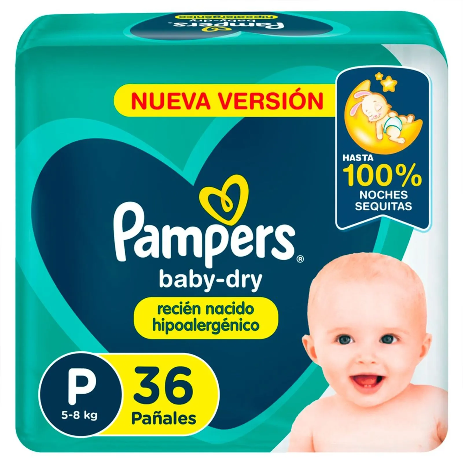 1367712-1600-1600 Pañales Baby Dry Pañales T P X 36 UN - Imagen de 1