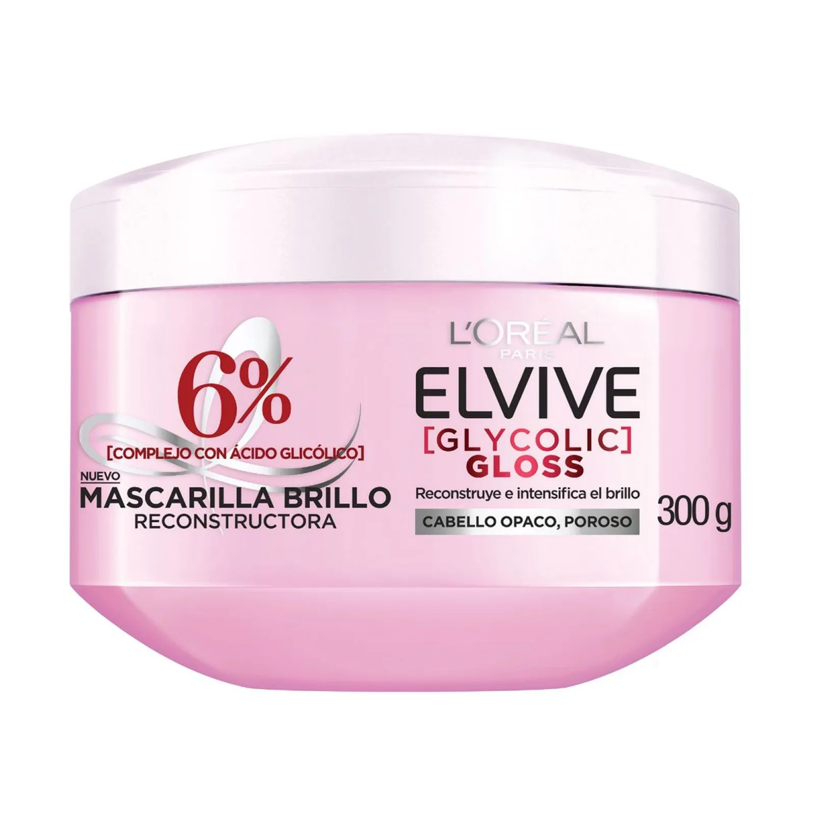 1371531-1600-1600 Elvive Mascarilla Glycolic Gloss 300 G - Imagen de 1