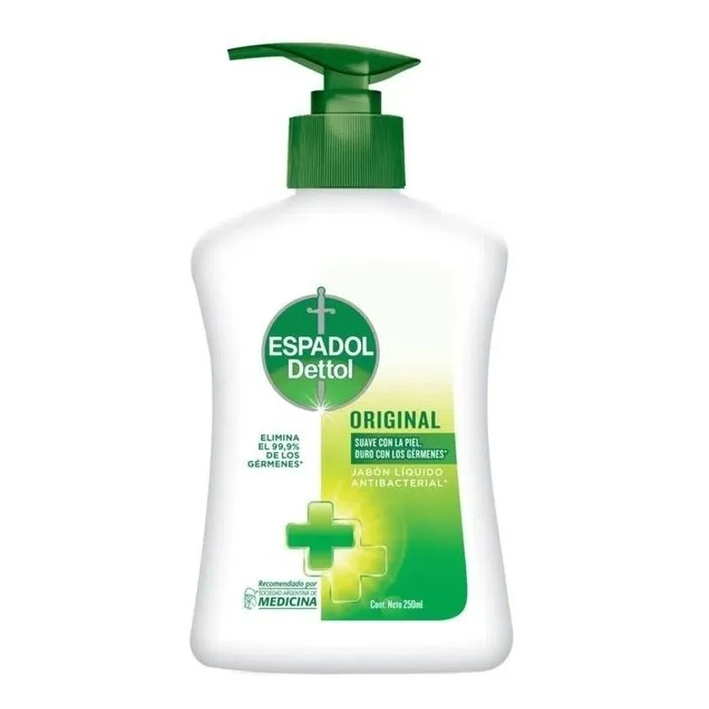 192547-800-800 Espadol Jabón Líquido Antibacterial Original 220 ML - Imagen de 1