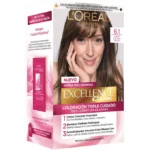 Loreal Excellence Kit Coloracion 6.1 Rubio Oscuro Ceniza