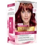 Loreal Excellence Kit Coloracion 6.66 Rojizo Profundo