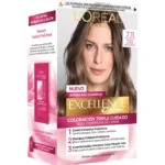 Loreal Excellence Kit Coloracion 7.11  Rubio Ceniza Profundo