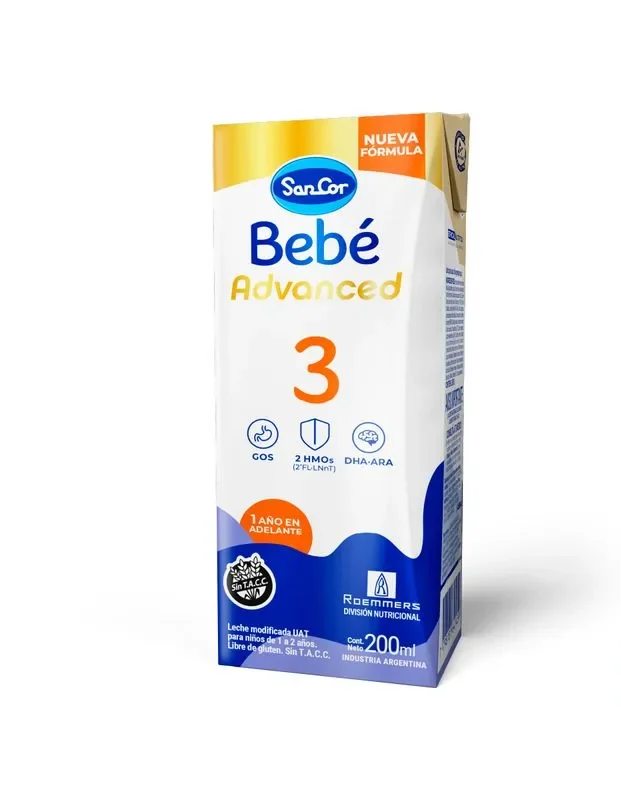 217494-800-800 Sancor Bebe Advanced 3 Brick X 200 ML - Imagen de 1