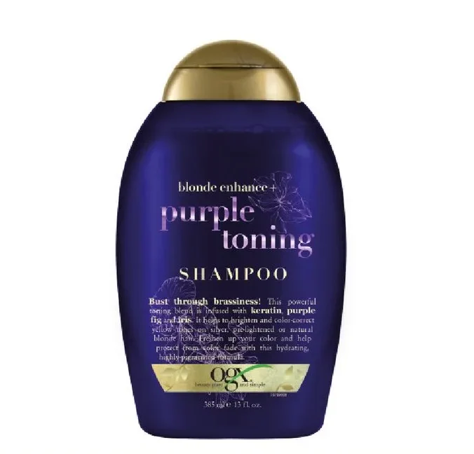 230550-800-auto Ogx Shampoo Matizador Purple Toning 385 ML - Imagen de 1