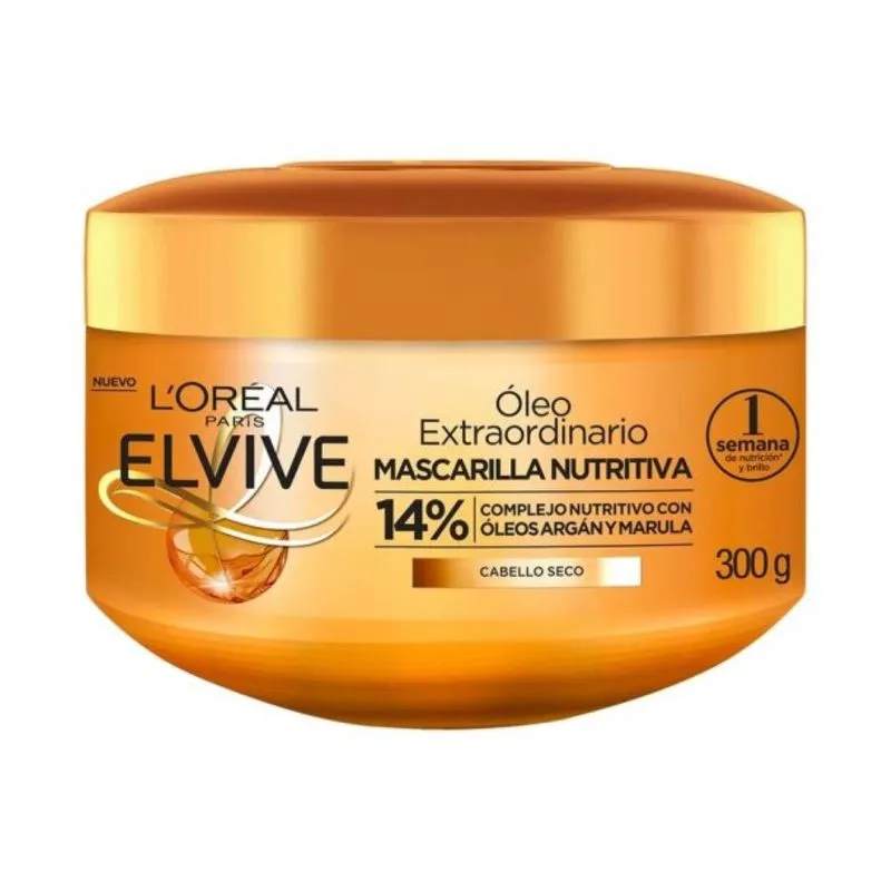 257569-800-auto Elvive Tratamiento Oleo Extraordinario Nutrición 300 G - Imagen de 1