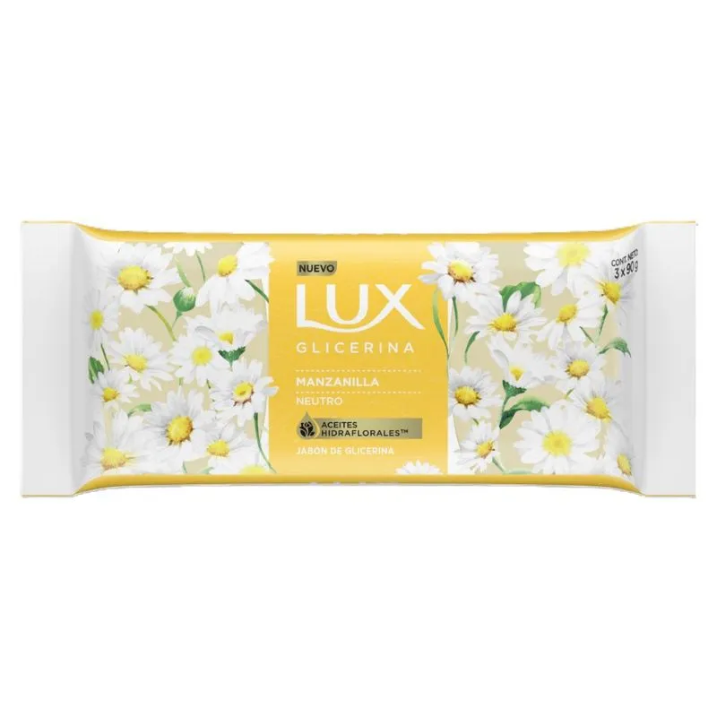 262493-800-auto Lux Jabon de Tocador Glicerina Manzanilla X 90 G X 3 - Imagen de 1