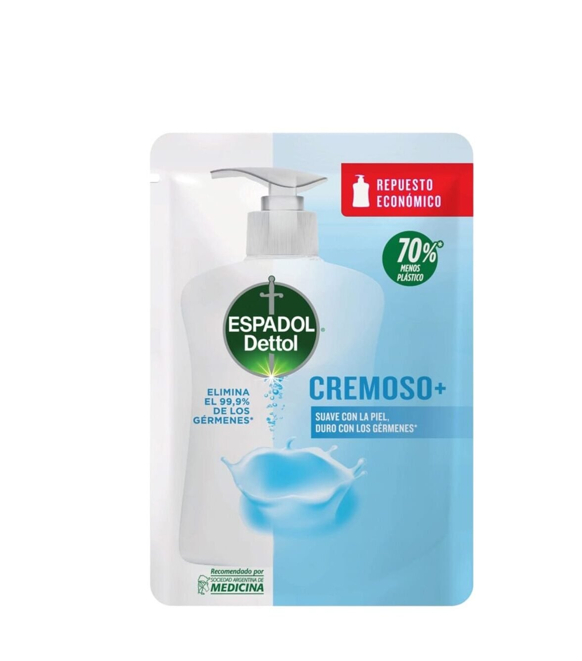 277876df-df0d-4e49-826a-530d3a331a15 Espadol Jabón Líquido Cremoso Repuesto 220 ML - Imagen de 1