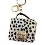 Llavero Cartera Animal Print con Brillos