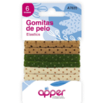 Apper Gomitas de Pelo a Lunares X 6 UNID.