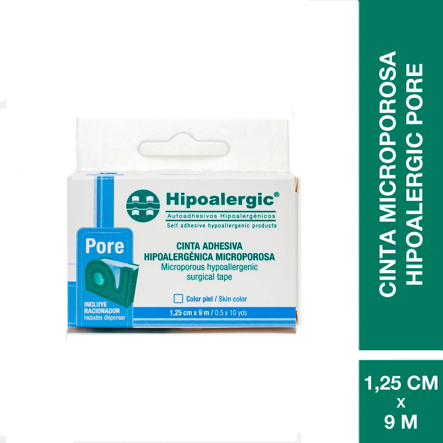 6232135 Hipoalergic Pore Cinta Adhesiva 1,25 CM X 9 M - Imagen de 1