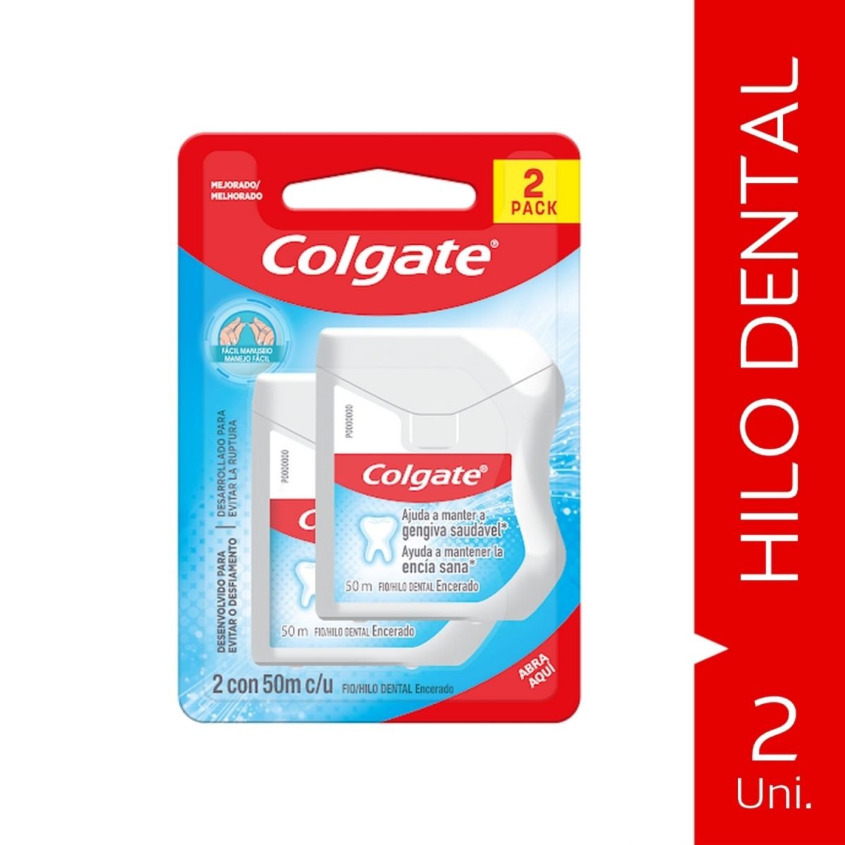 6310149 Colgate Hilo Dental Encerado X 50 M - Imagen de 1