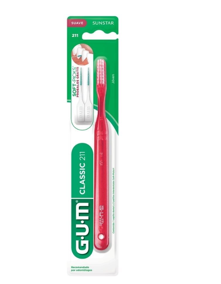 8004609 Gum Cepillo Dental Classic 211 Suave - Imagen de 1