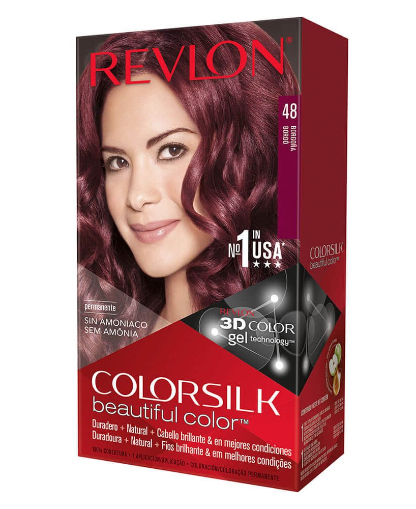 8009927 Revlon Colorsilk Kit Coloracion 48 Borgoña - Imagen de 1