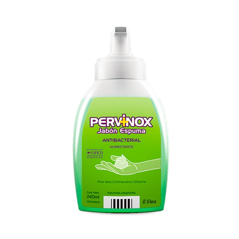 8010368 Pervinox Jabón Espuma Antibacterial Humectante X 240 ML - Imagen de 1