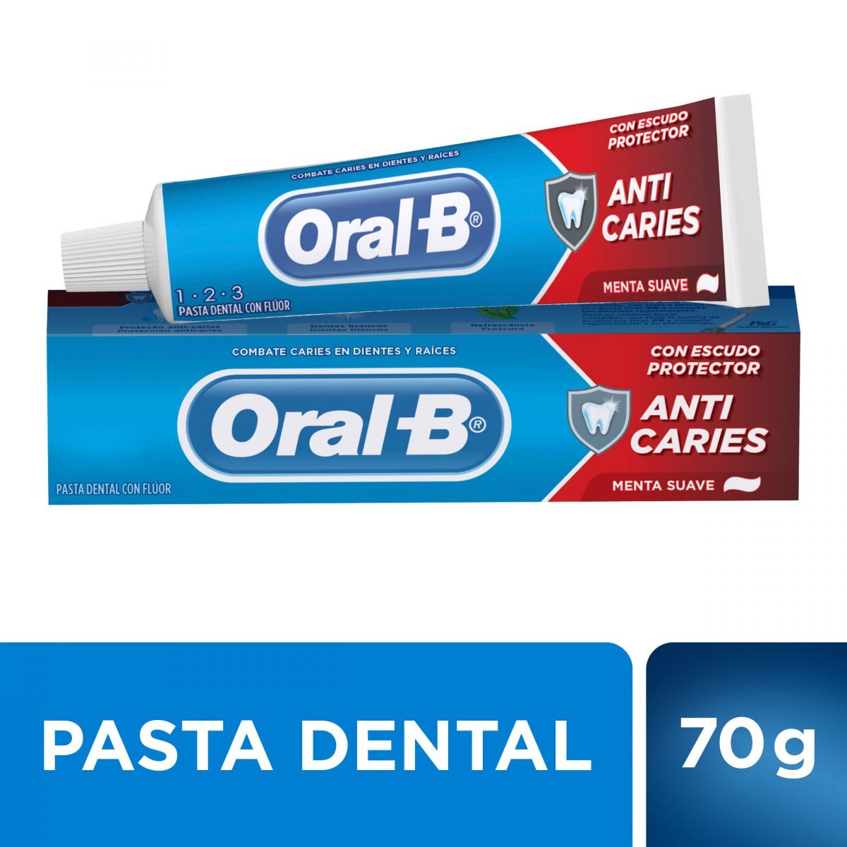 8024549 Oral-B Crema Dental Anticaries 123 X 70 G - Imagen de 1