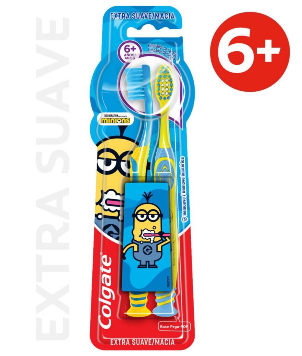 8026153 Colgate Cepillo Dental Smiles Minions X 2 UNID. - Imagen de 1