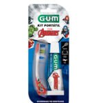 Gum Kit Portatil  Avengers Cepillo + Crema Dental