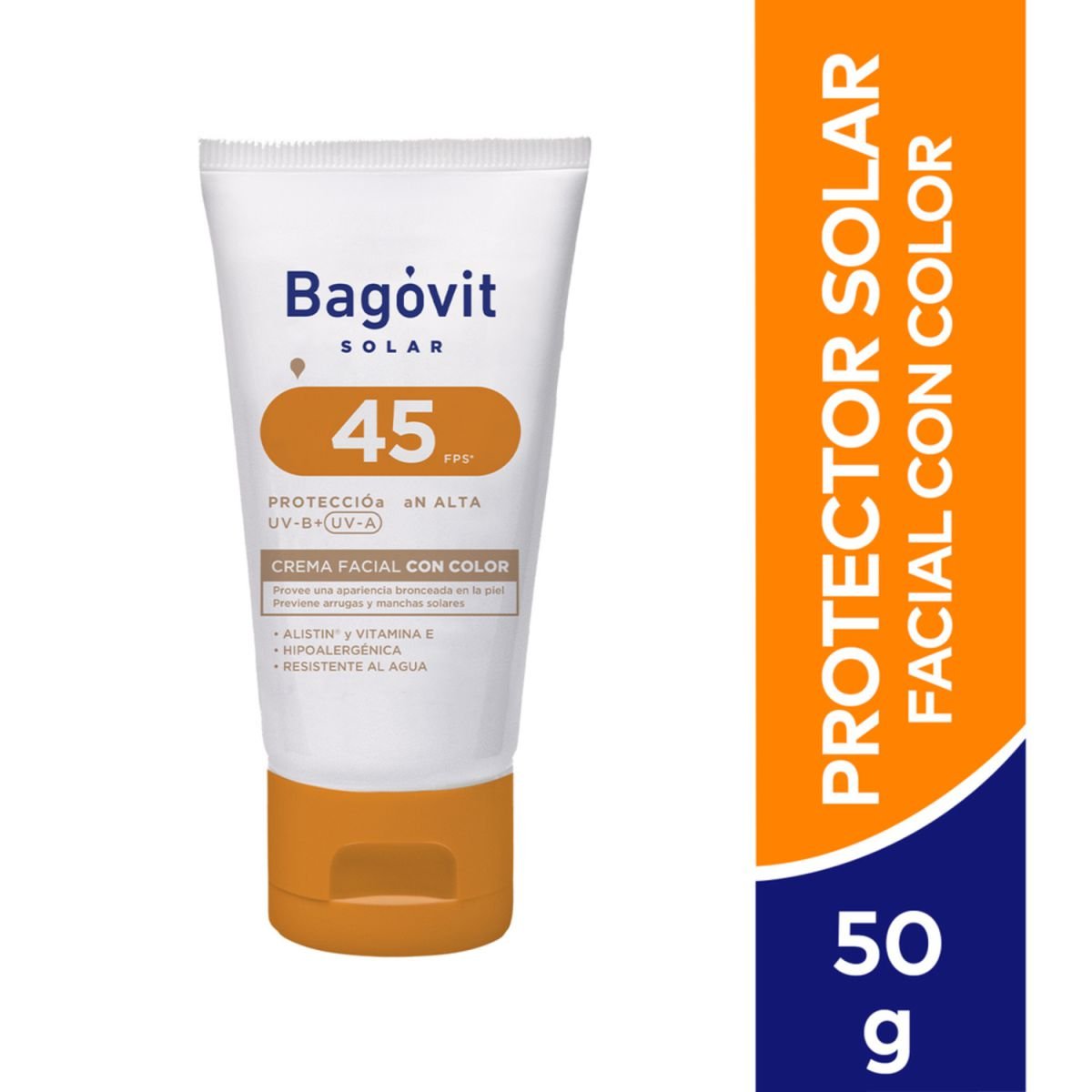 8040563 Bagovit Protector Solar Facial Con Color Fps 45 X 50 G - Imagen de 1