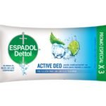 Espadol Jabón En Barra Dettol Active Deo X 80 G X 3