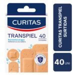 Apósitos Surtidos Curitas Transpiel Resistentes al Agua X 40 UNID.