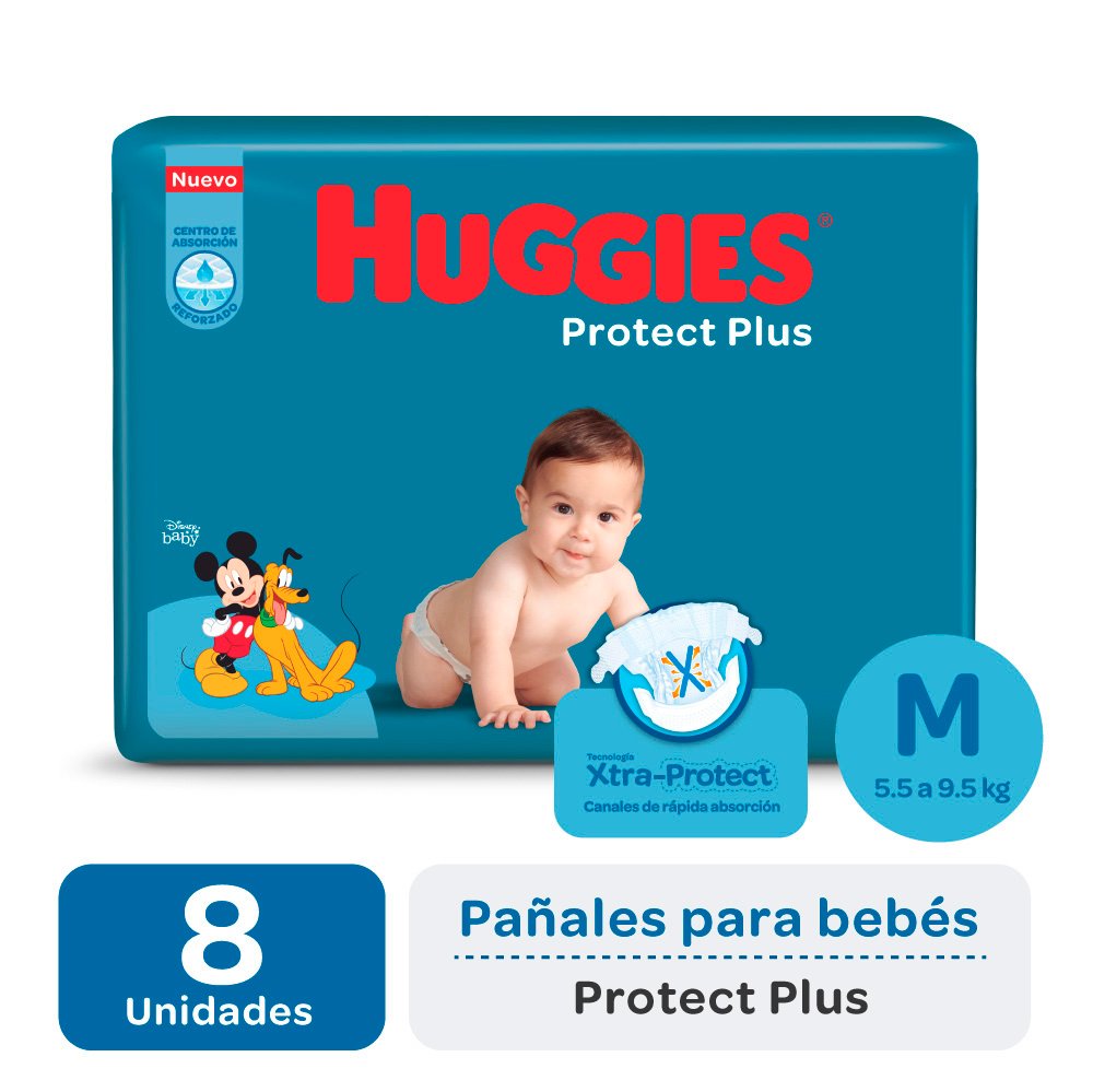 1000x1000 T25 ProtectPlus-Malefica Huggies Pañales Protec Plus T M X 8 UN - Imagen de 1