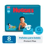 Huggies Pañales Protec Plus T G X 8 UN