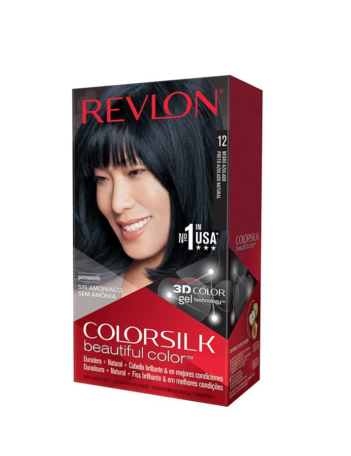8121507 Revlon Colorsilk Kit Coloracion 12 Negro Azulado - Imagen de 1