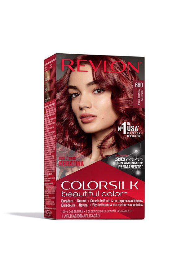 8121509 Revlon Colorsilk Kit Coloracion 660 Rojo Cereza - Imagen de 1