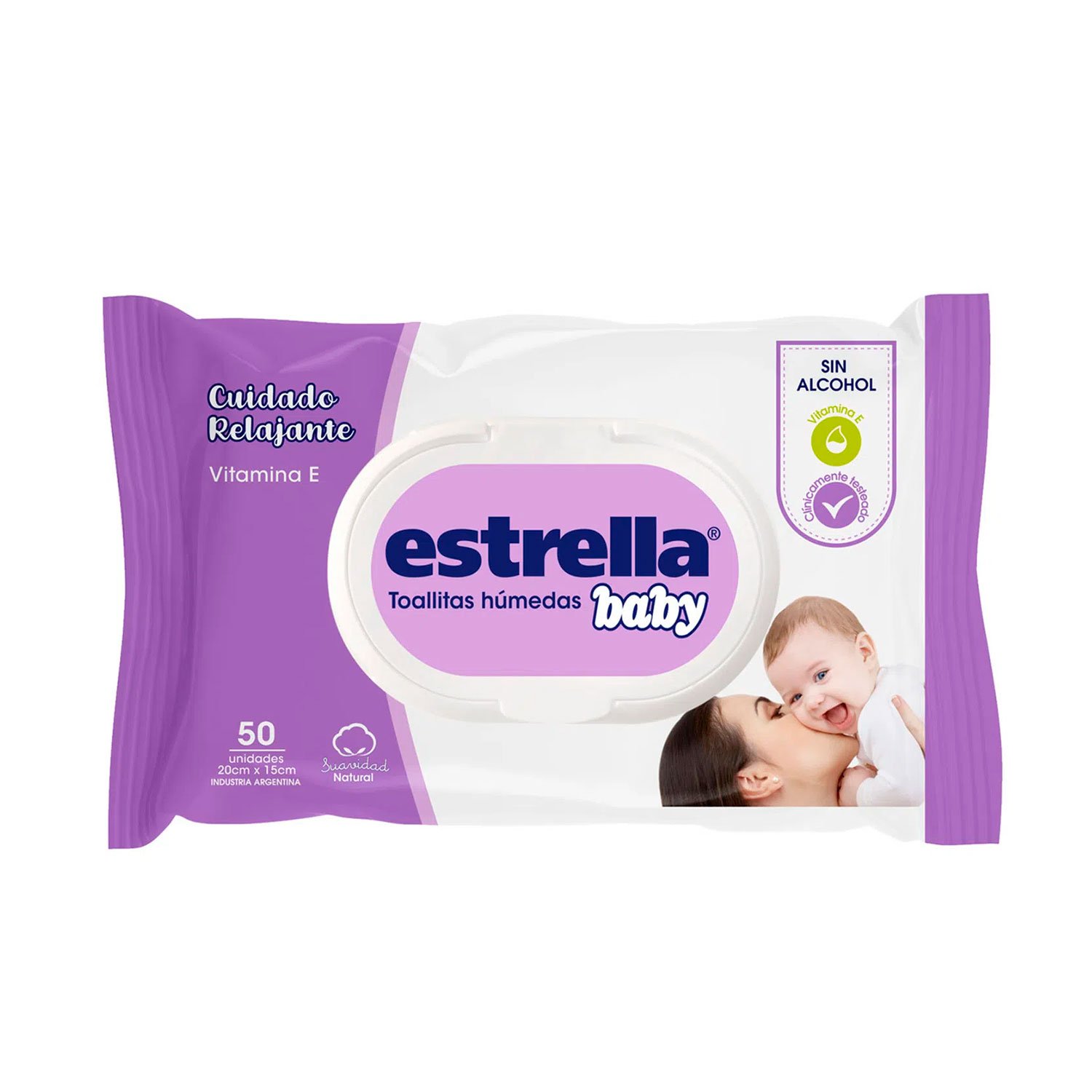 8122177 Estrella Toallitas Húmedas Cuidado Relajante X 50 UN - Imagen de 1