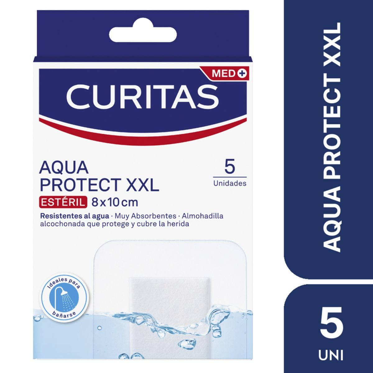 8125161 Apósitos Adhesivos Curitas Aqua Protect XXL X 5 UNID. - Imagen de 1