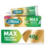 Corega Max Crema Adhesiva Dental Fijación y Frescura  X 40 G