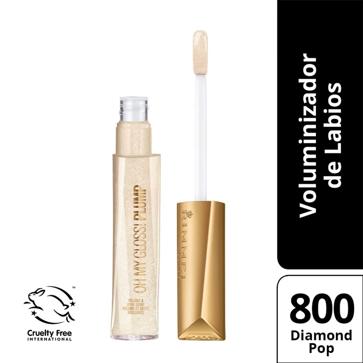 8126607 Rimmel Oh My Gloss! Plump 800 Diamond Pop - Imagen de 1