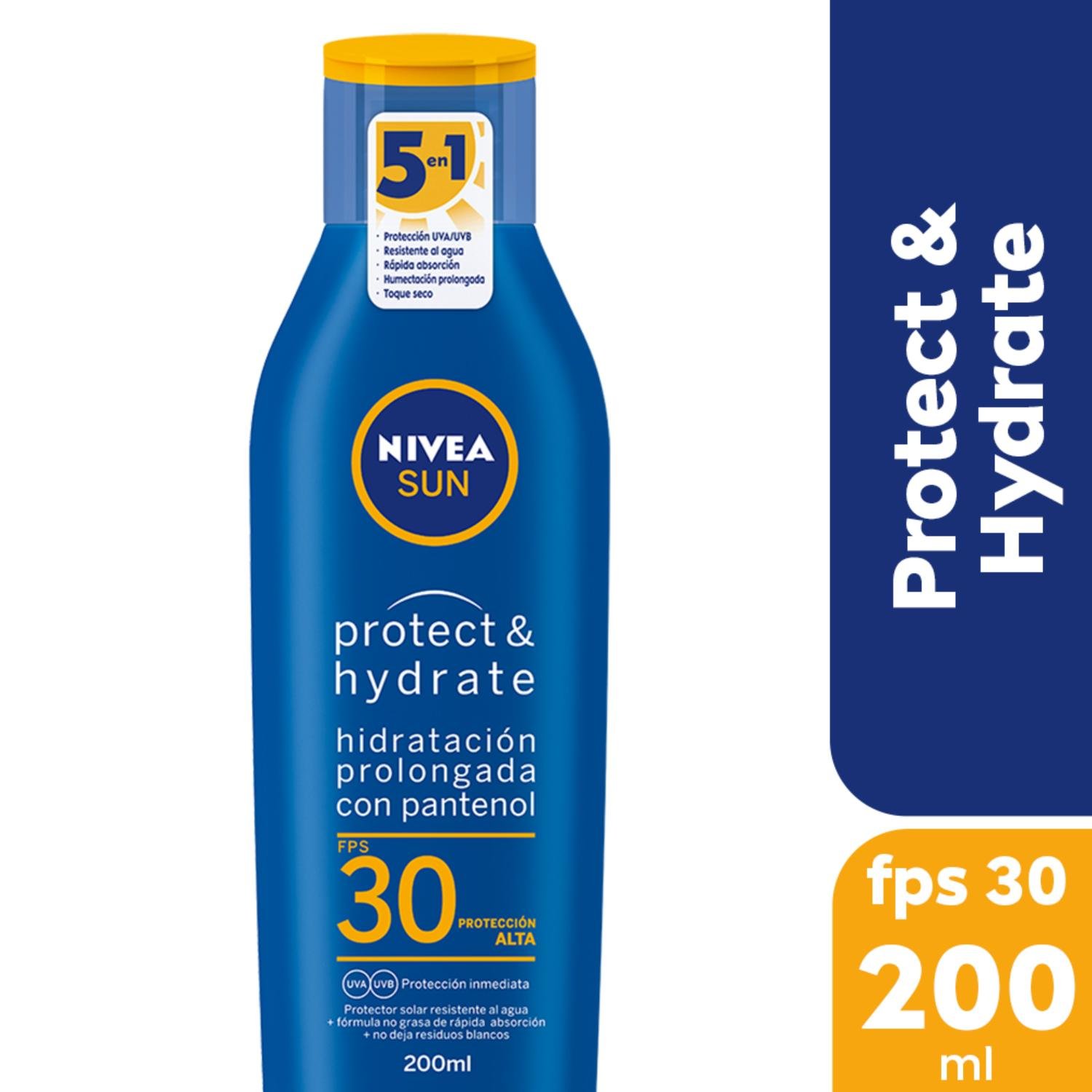 8129252 Nivea Sun Protect & Hydrate Humectante Protector Solar en Loción Fps 30 X 200 ML - Imagen de 1