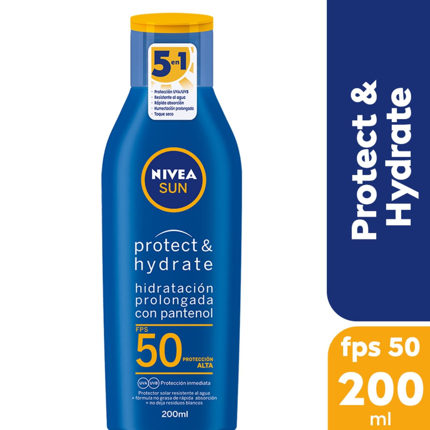8129253 Nivea Sun Protect & Hydrate Humectante Protector Solar en Loción Fps 50 X 200 ML - Imagen de 1