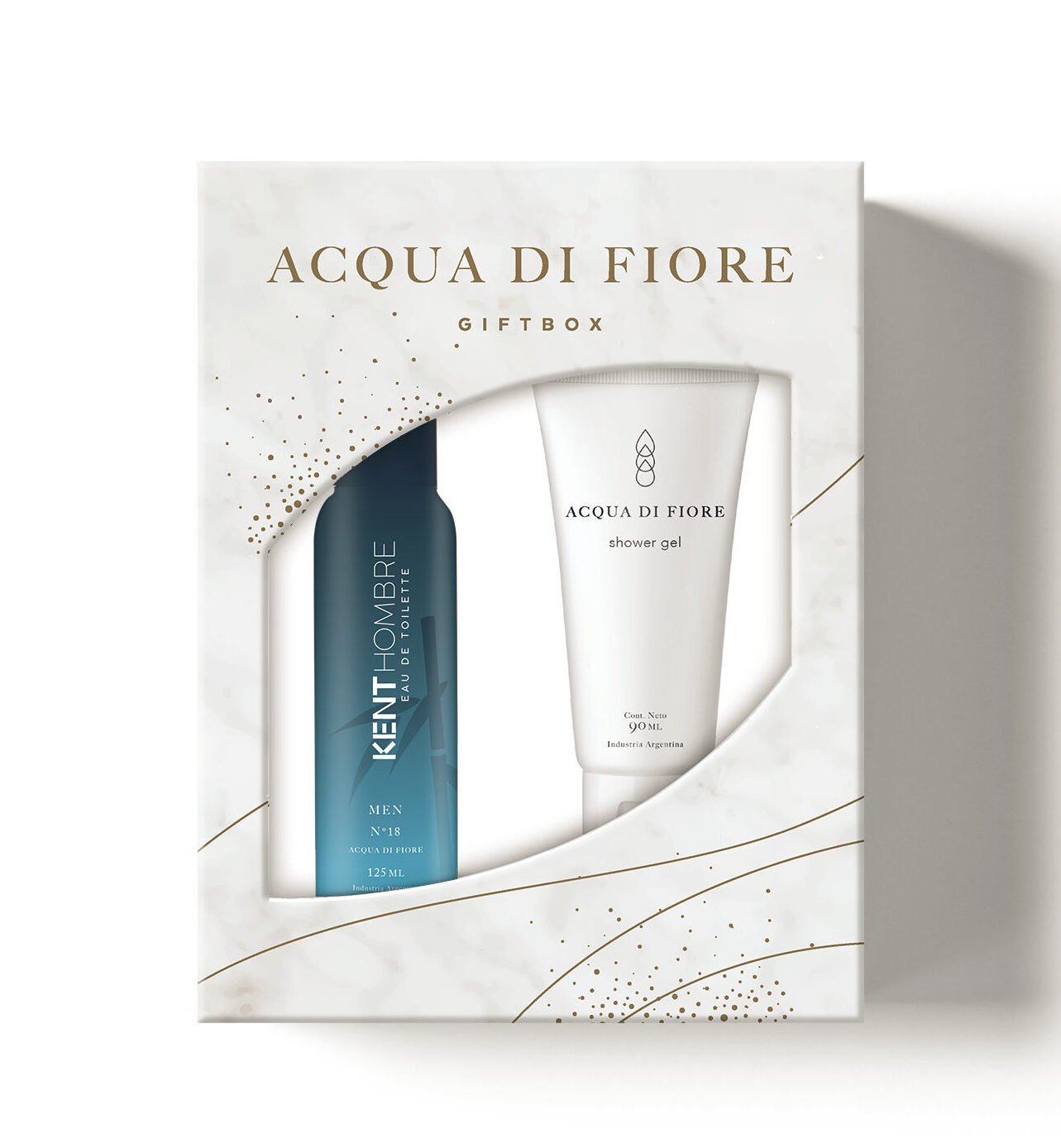 8129710 Acqua Di Fiore Kent Men Giftbox (Edt 125 Ml + Shower Gel 90 ML) - Imagen de 1