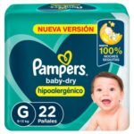 Pampers Baby Dry Pañales T G X 22 UN