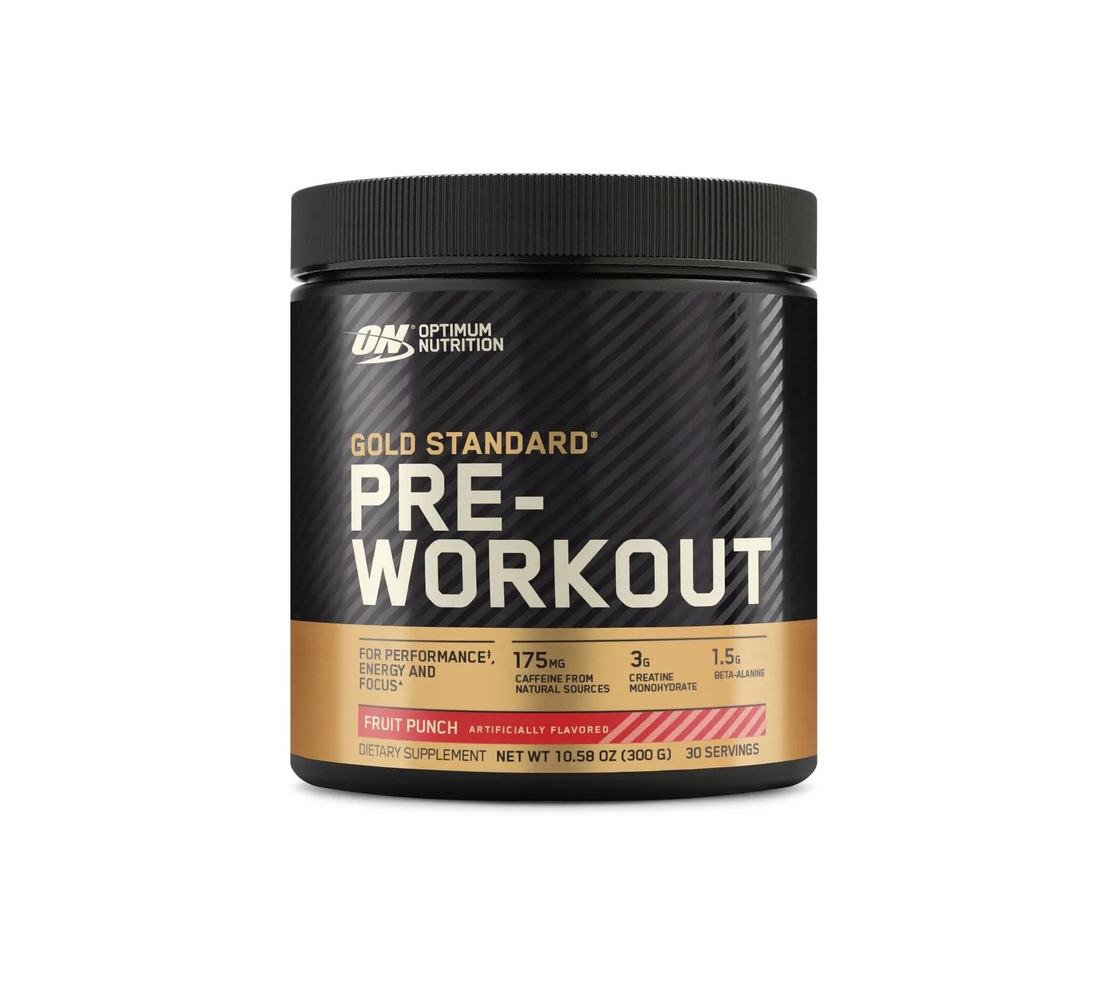 8133872 On Optimum Nutrition Pre Workout Frutal 300g Sabor Fruit Punch - Imagen de 1